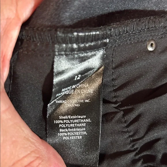 Mexx Black Faux Leather Pants size 12 - Picture 4 of 8